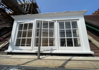 Windows after restoration at Old Spitalfields Market