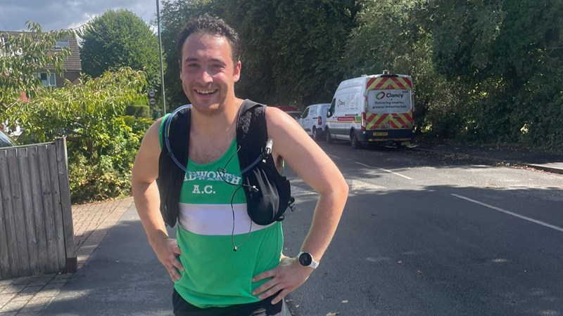 Oran Green Running for charity